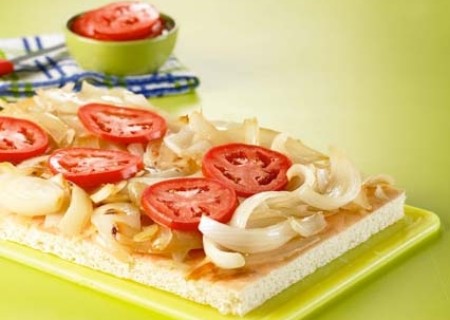Fugazza de cebolla y tomate