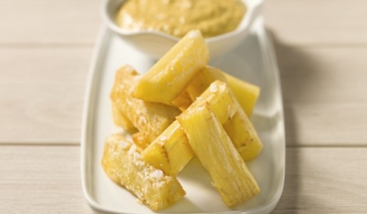 Yuquitas fritas con ocopa especial