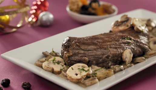 Lomo en salsa de champiñones