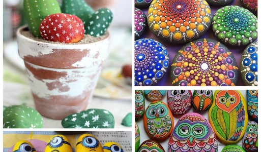 Cómo decorar piedras con pintura