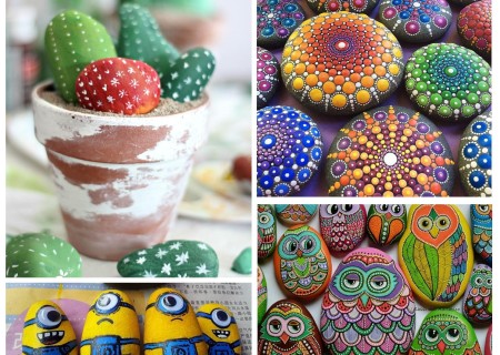 Cómo decorar piedras con pintura
