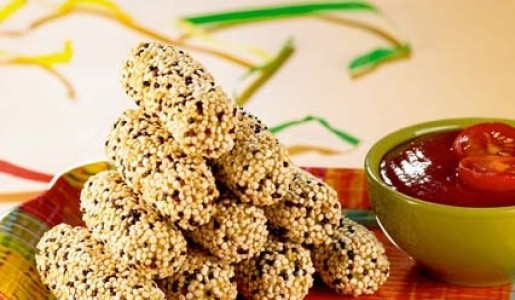 Deditos de yuca, kiwicha y queso