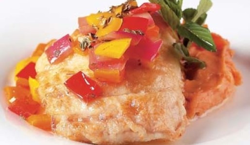 Pescado marinado con yuca