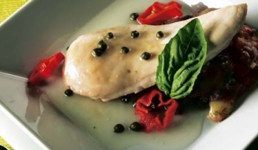 Pechuga de pollo a la mediterránea