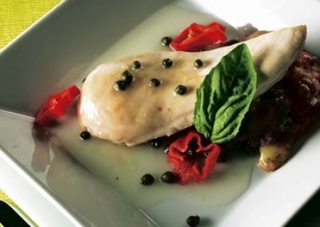 Pechuga de pollo a la mediterránea