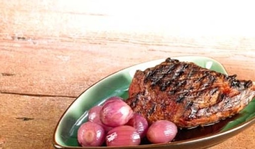 Colita de cuadril a la mostaza