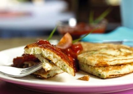 Panqueques de zapallito italiano