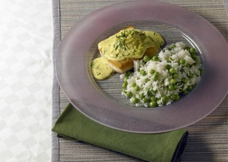 Pescado en salsa de mostaza