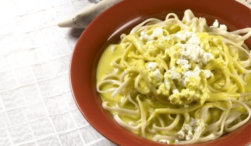 Fideos en salsa de ají