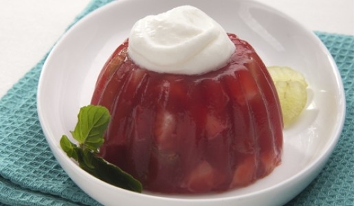 Gelatina de frutas frescas