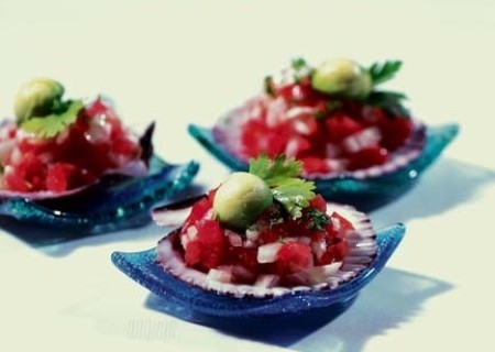 Ensalada acebichada de conchas