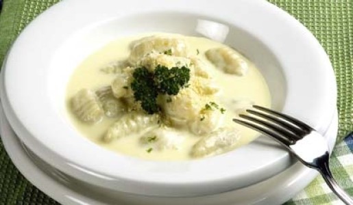 Ñoquis a los cuatro quesos