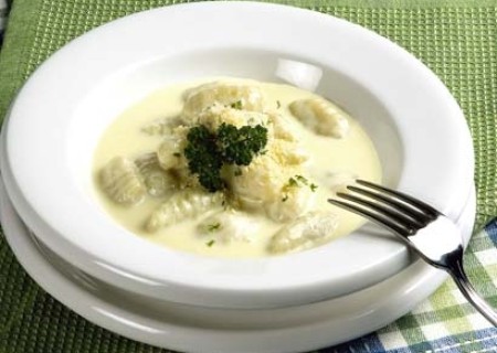 Ñoquis a los cuatro quesos