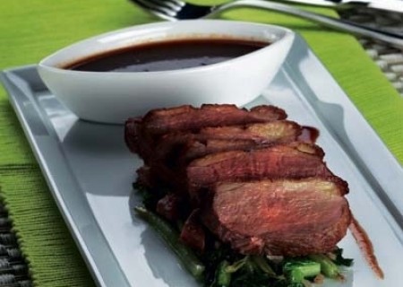 Pechugas de pato a la miel