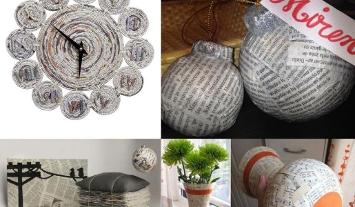 Cómo hacer manualidades con papel de periódico