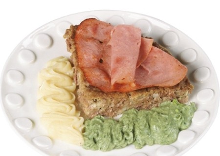 Budín de carne y jamón