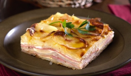 Pastel de papa y jamón