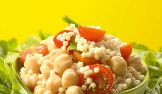 Ensalada de municiones y garbanzos