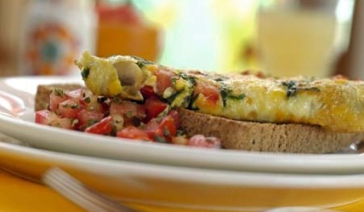 Omelette en sándwich