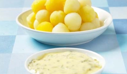 Bolitas de papa con mayonesa