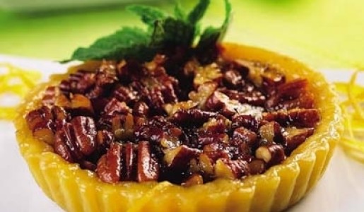 Pie de pecanas a la naranja