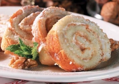 Pionono con crema de nueces