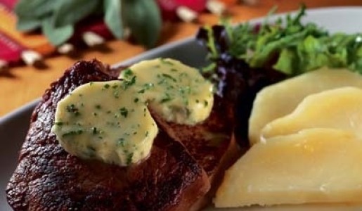 Roastbeef con mantequilla de hierbas y especias