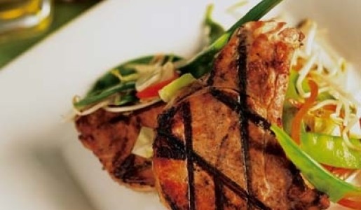 Chuletas de cerdo a la parrilla