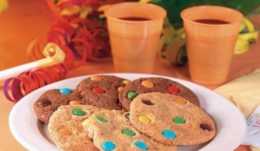 Galletas con lentejas de chocolate