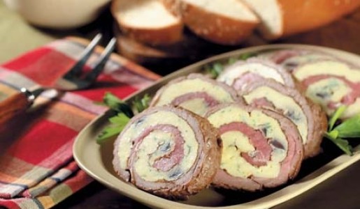 Carne rellena con tortilla