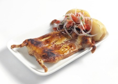 Cuy frito del Restaurante Campestre Yakango