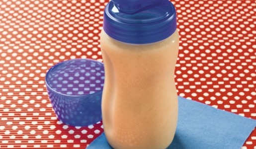 Jugo de manzana con avena