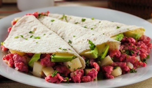 Tacos de chorizo y papa