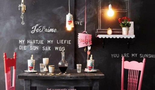 Cómo decorar con pintura de pizarra