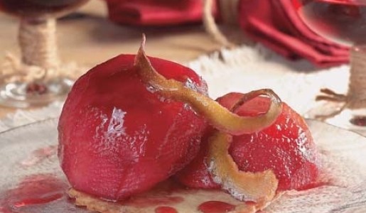 Membrillos con jalea de vino