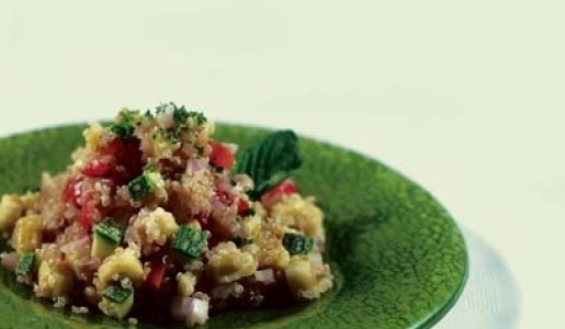 Quinua con zapallito italiano y comino