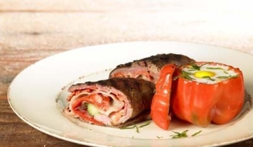 Pamplona de lomo a la uruguaya con pimientos El Parrillón