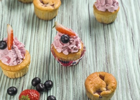 Cupcakes de fresa