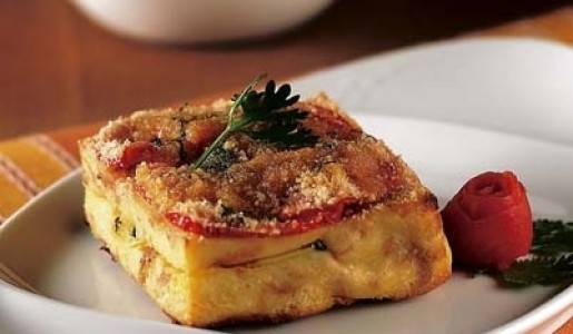 Pescado con cangrejo gratinado