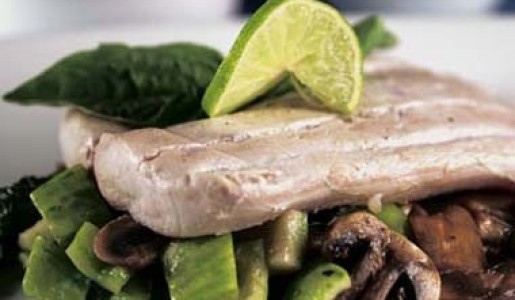 Mero en baño maría