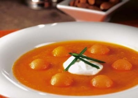 Crema de melón y zanahoria