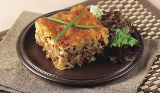 Pastel de carne a la mediterránea