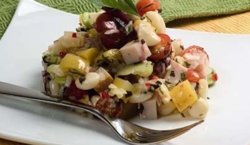 Solterito andino con jamón del país