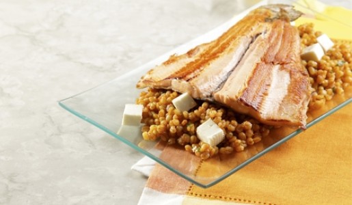 Picante de trigo con trucha