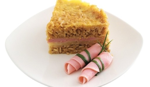 Torta de arroz y queso