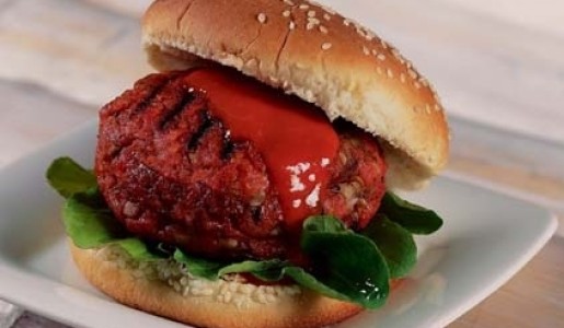 Hamburguesa de champiñones y chorizo