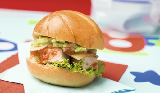 Pan con pollo diferente