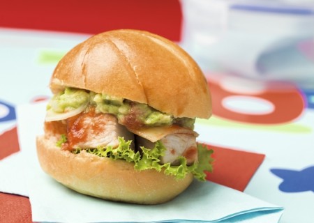 Pan con pollo diferente
