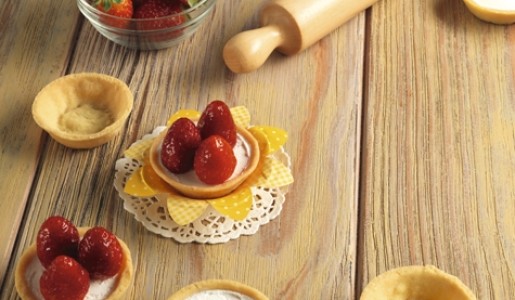 Tartitas de cheesecake y fresa