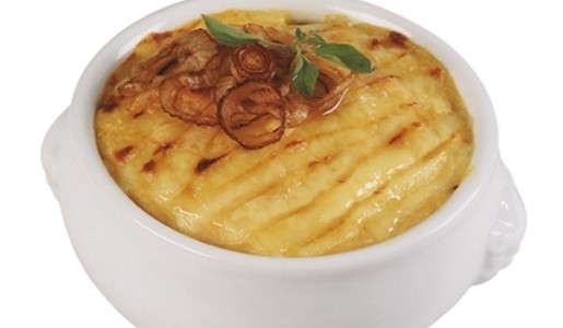 Sopa de cebolla al gratén